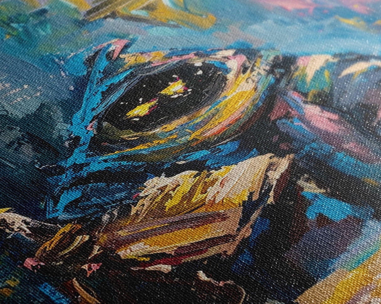 Halloween Creepy Wizard Reading Spells Framed Canvas Print, Spooky Wall Art, Home Decor, Occult Decor, Gift Idea, Dark Magic