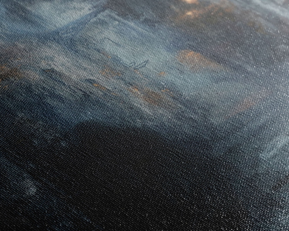 Shadowy Alley Canvas Print - Halloween Art, Spooky Home Decor, Dark Alley Wall Art Ghost Art Halloween Decor, Framed Canvas Print Creepy Art