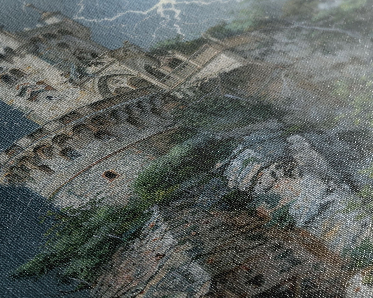 Ghostly Forest Path, Halloween Art, Spooky Wall Decor, Framed Canvas Print, Creepy Art, Halloween Wall Decor, Seasonal Wall Art