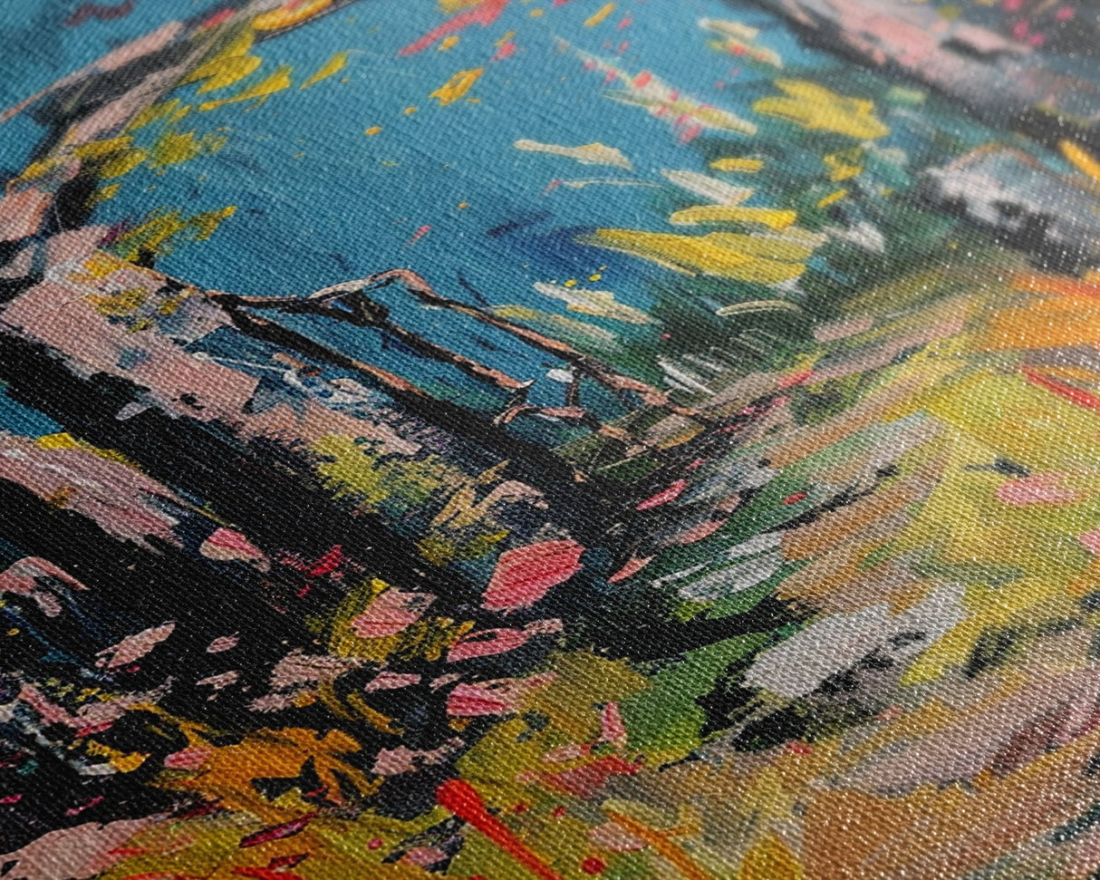 Spooky Graveyard at Night Framed Canvas Print, Ghostly Wall Art, Haunted Cemetery Scene, Halloween Decor, Eerie Artwork, Framed Canvas Print