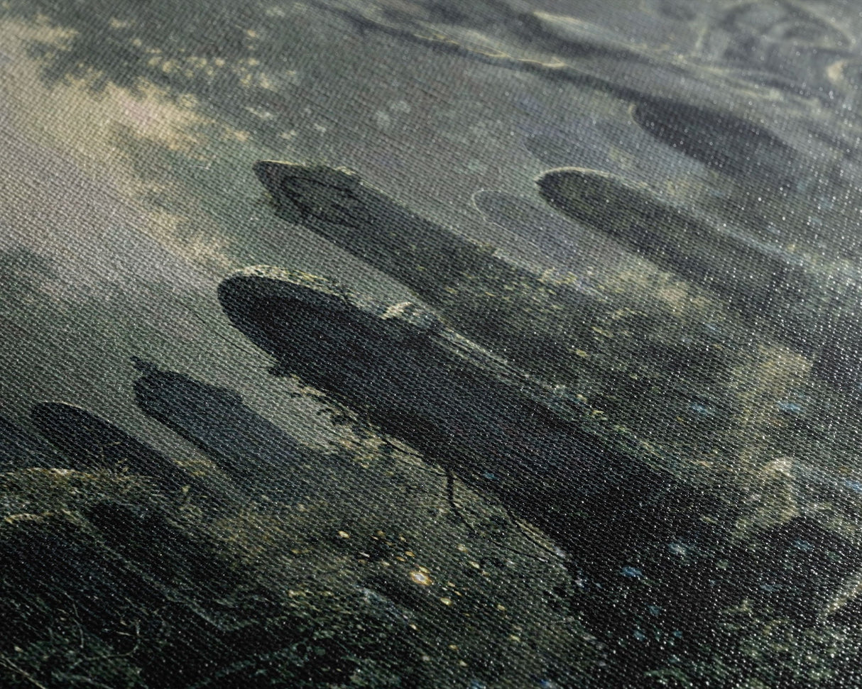 Dark Academia Wall Art, Framed Canvas Print, Spooky Halloween Wall Art, Halloween Wall Decor, Spooky Vibes, Victorian Oil Painting