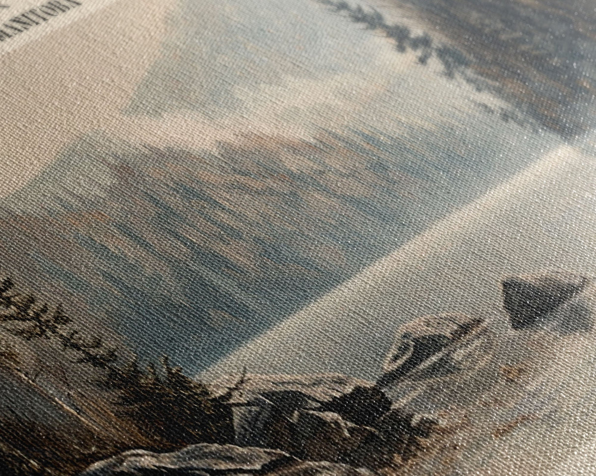 Cedar Lake Framed Canvas Print, Panoramic Lake House Decor, Wide Wall Art, Travel Poster, Rustic Lake Painting, Nature Art