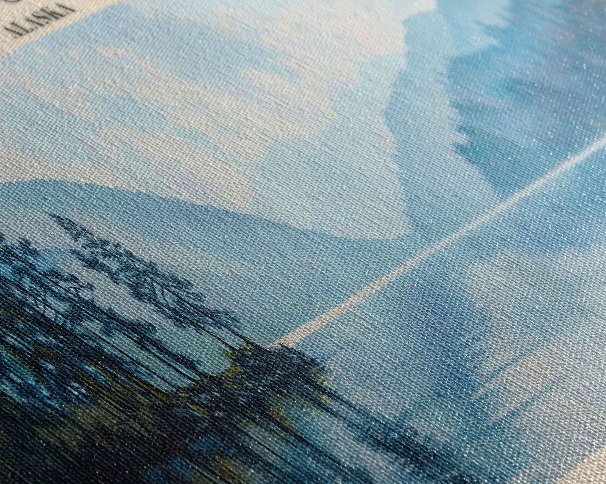 Kaghasuk Lake Framed Canvas Print, Panoramic Lake House Decor, Wall Art, Travel Poster, Stunning Lake Painting, Nature Art