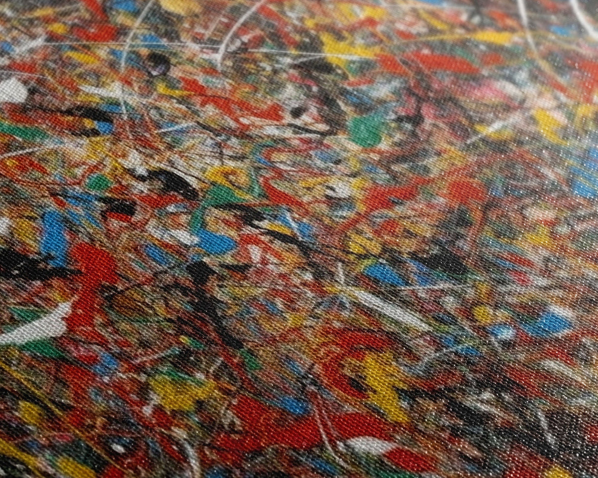 Cool Wall Art, Abstract Canvas Print, Modern Wall Decor, Jackson Pollock Style Wall Art, Abstract Decor, Abstract Expressionism