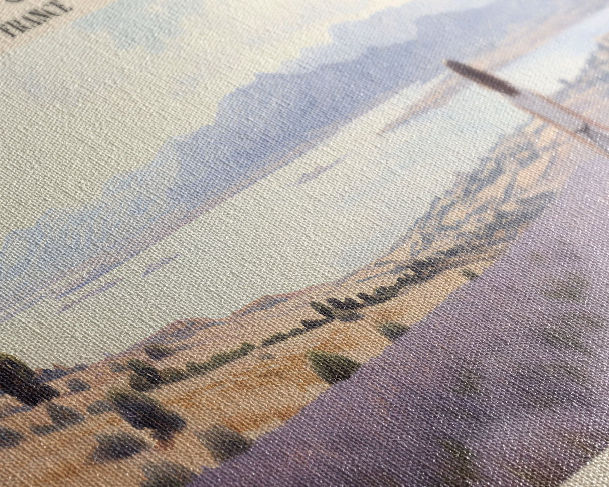 Lavender Fields of Provence Travel Poster Print, Framed Canvas Print, COUNTRY Travel Art, Wood Framed Art, Wall Hanging, Home Decor