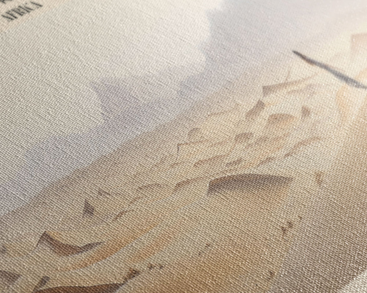 The Sahara Desert Framed Canvas Print Travel Poster | Wall Art | Home Decor | Gift For Travel Lover | Wall Hanging | Original Art