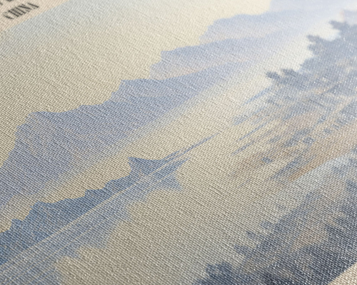 The Summer Palace COUNTRY Travel Poster Print, Framed Canvas Print, COUNTRY Travel Art, Wood Framed Art, Wall Hanging, Home Decor