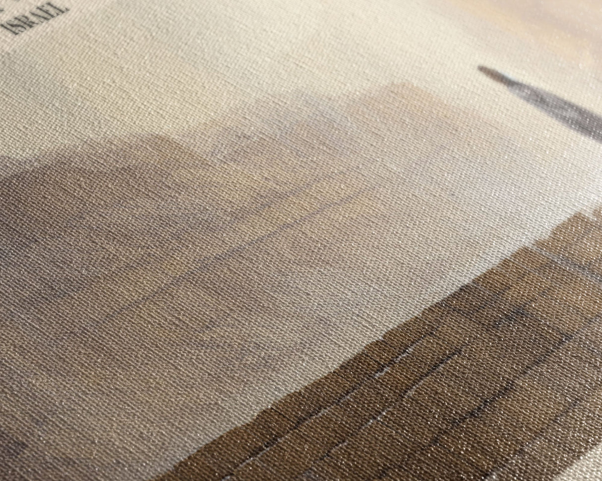 Wailing Wall COUNTRY | Framed Travel Poster Canvas Print | Trendy Wall Art | Watercolor Painting | Living Room Art | Unique Art