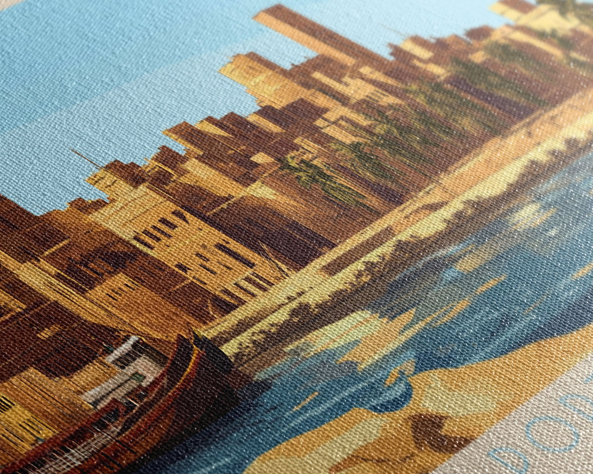 Portoviejo, Ecuador Travel Poster Panoramic Canvas Print, Portoviejo, Ecuador Painting, Ecuador Art, Portoviejo Travel Art, Guest Room Painting