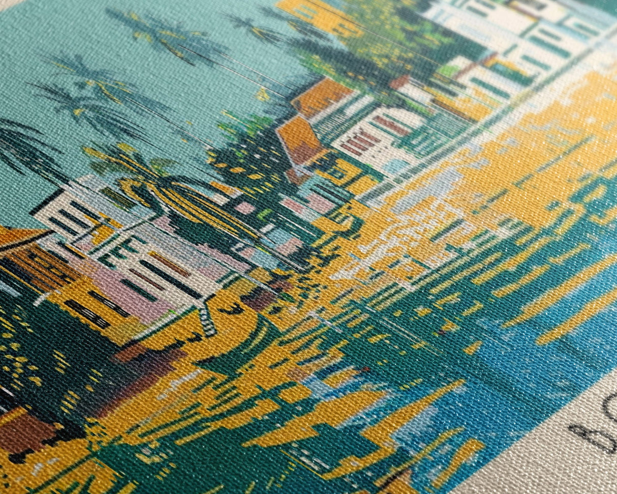 Bouake, Ivory Coast Panoramic Canvas Print, Bouake, Ivory Coast Painting, Ivory Coast Art, Bouake Travel Poster, Travel Art, Guest Room Painting