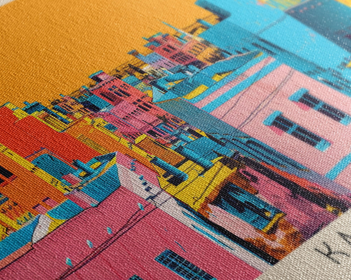 Kassala, Sudan Panoramic Canvas Print, Kassala, Sudan Painting, Sudan Art, Kassala Travel Poster, Travel Art, Guest Room Painting