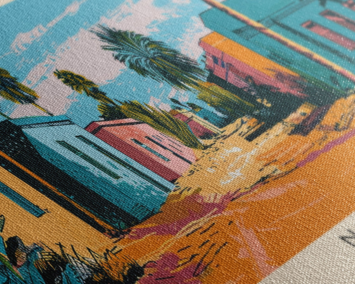 Nyala, Sudan Panoramic Canvas Print, Nyala, Sudan Painting, Sudan Art, Nyala Travel Poster, Travel Art, Guest Room Painting