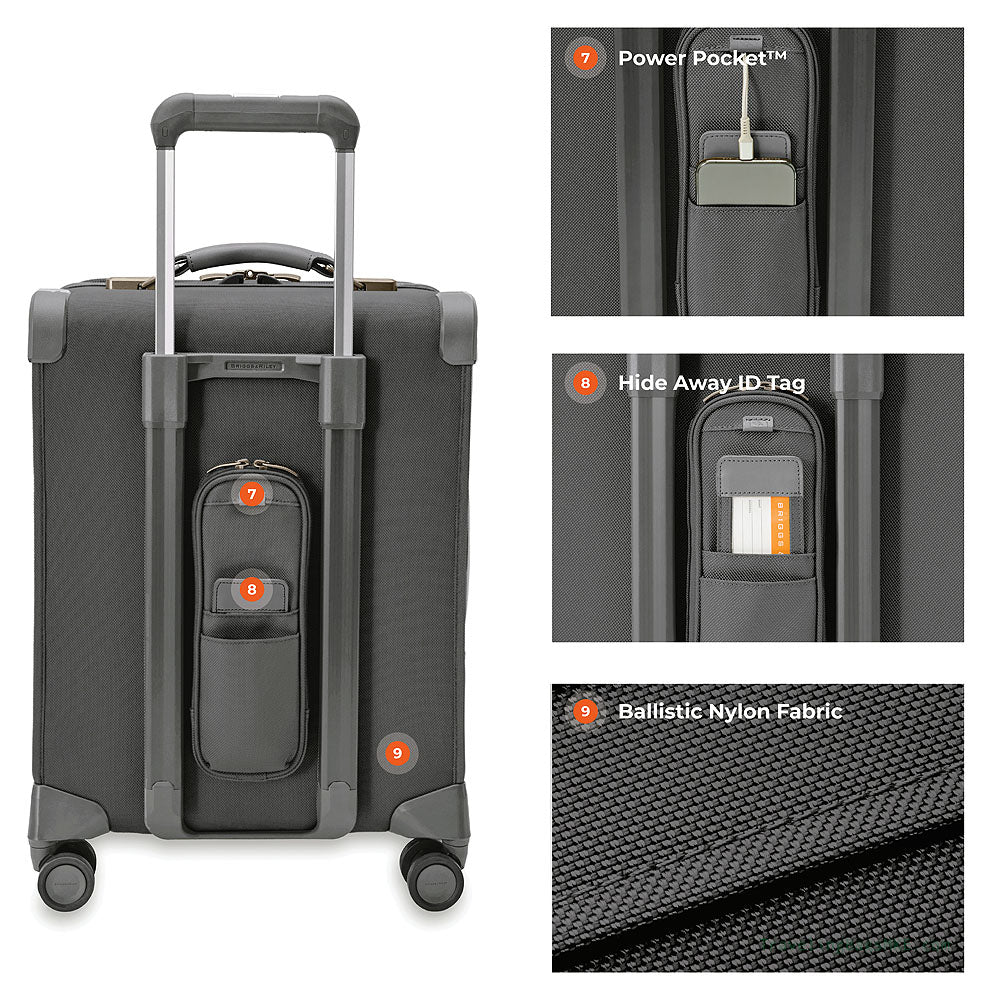 Baseline Collection Global/International Carry-On Spinner Luggage by Briggs & Riley