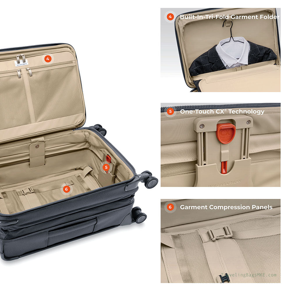 Baseline Collection Essential Carry-On Spinner Luggage by Briggs & Riley