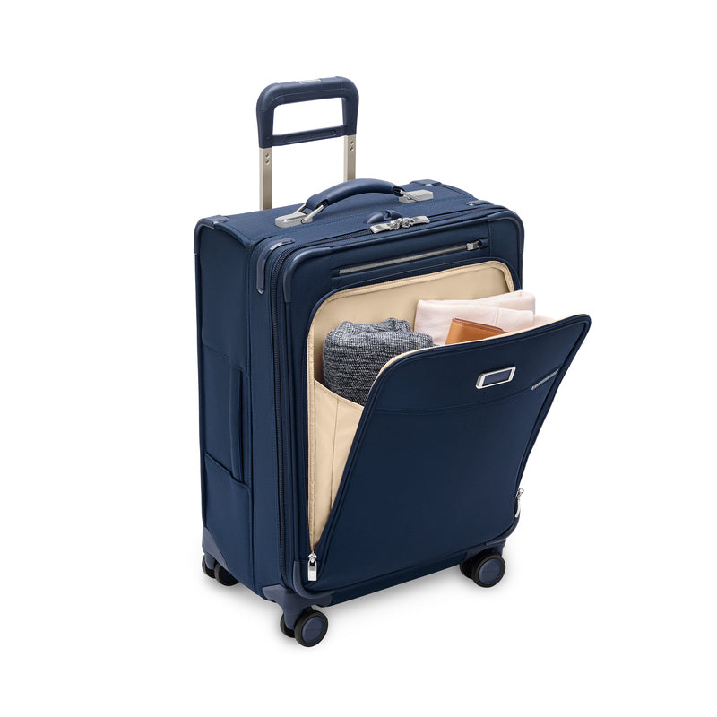 Briggs & Riley Baseline Compact 24" Checked Expandable Spinner, BLU124CXSP