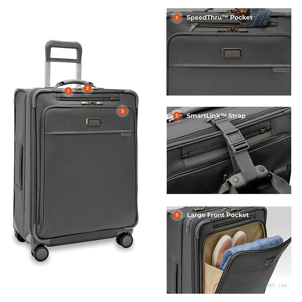 Baseline Collection Medium Expandable Spinner Luggage for Travel by Briggs & Riley