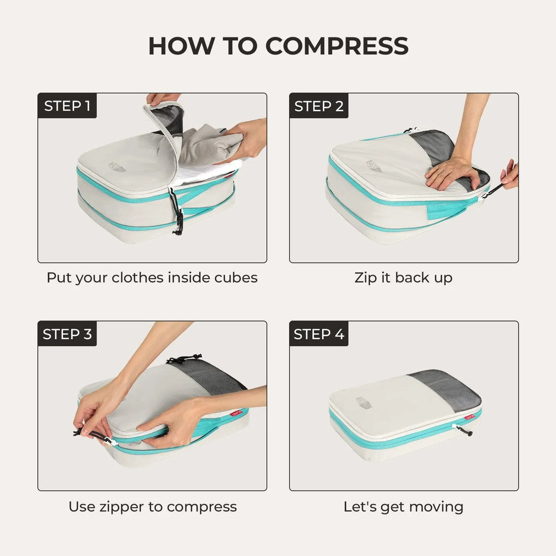 Blast Packing Cubes, 6 PCS Set by Bagsmart