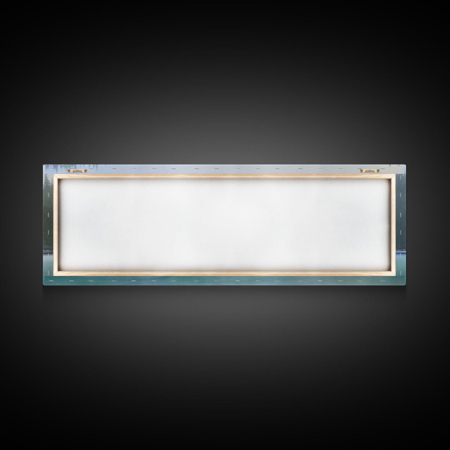 Watercolor Landscape Wall Art Print, Lake, Pine Trees, Mountain, Fishing Boat, Large Canvas Art Print, Panoramic, Wall Art, Canvas Print