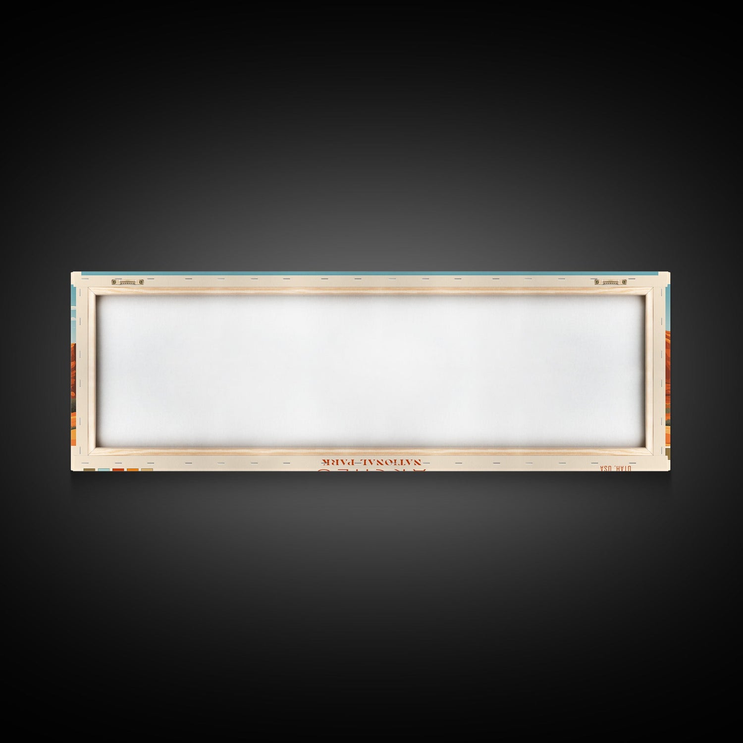 Arches National Park, Panoramic Utah Travel Art, National Park Print, Minimalist Travel Art, Midcentury Modern Style Landscape