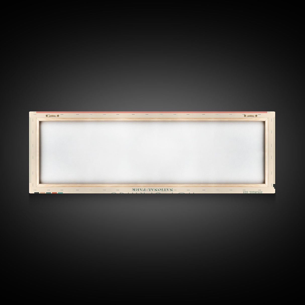 Hot Springs National Park, Panoramic Arkansas Travel Art, National Park Print, Minimalist Travel Art, Midcentury Modern Style Landscape