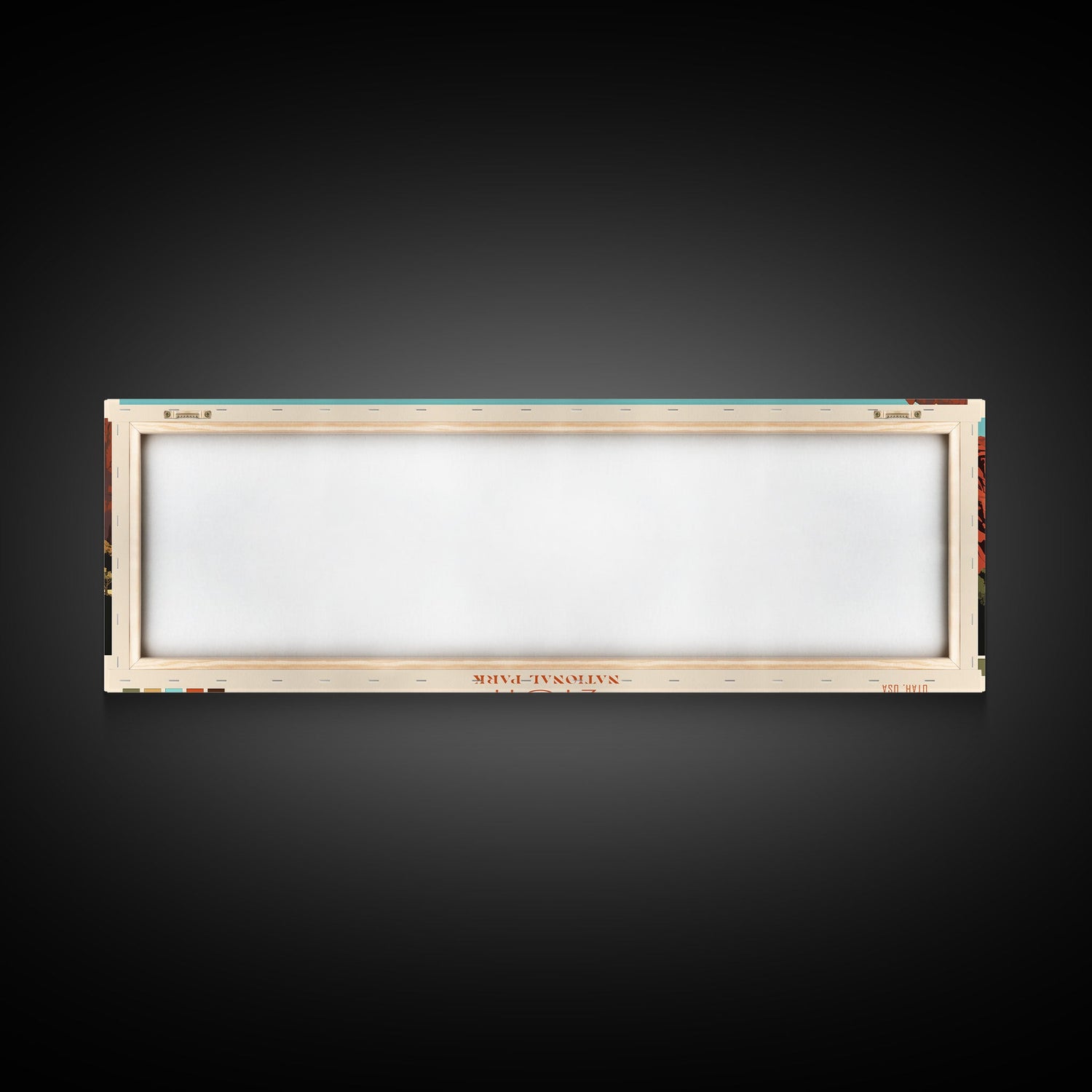 Zion National Park Panoramic Utah Travel Art, National Park Print, Minimalist Travel Art, Midcentury Modern Style Landscape