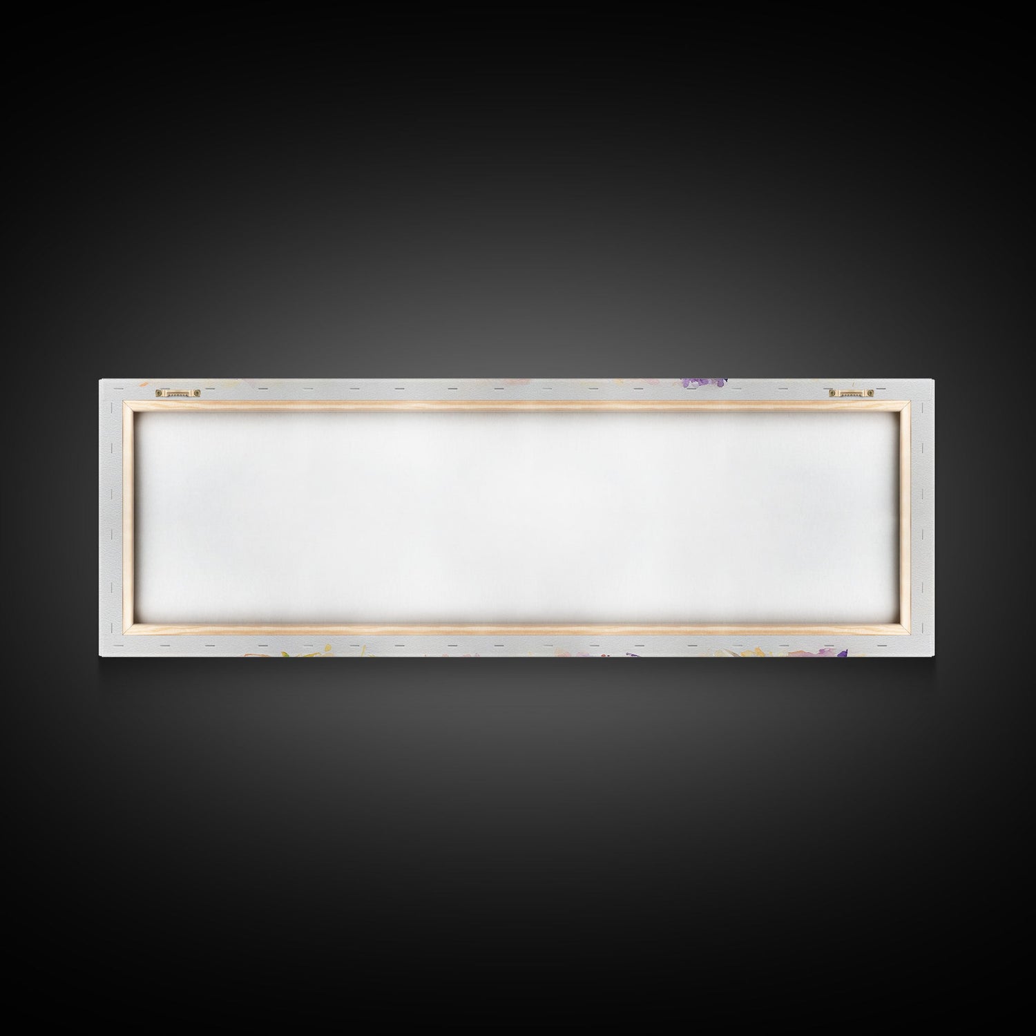 Lavender Wall Art, Ready To Hang Canvas Print, Panoramic Art, Floral Arrangement Wall Decor