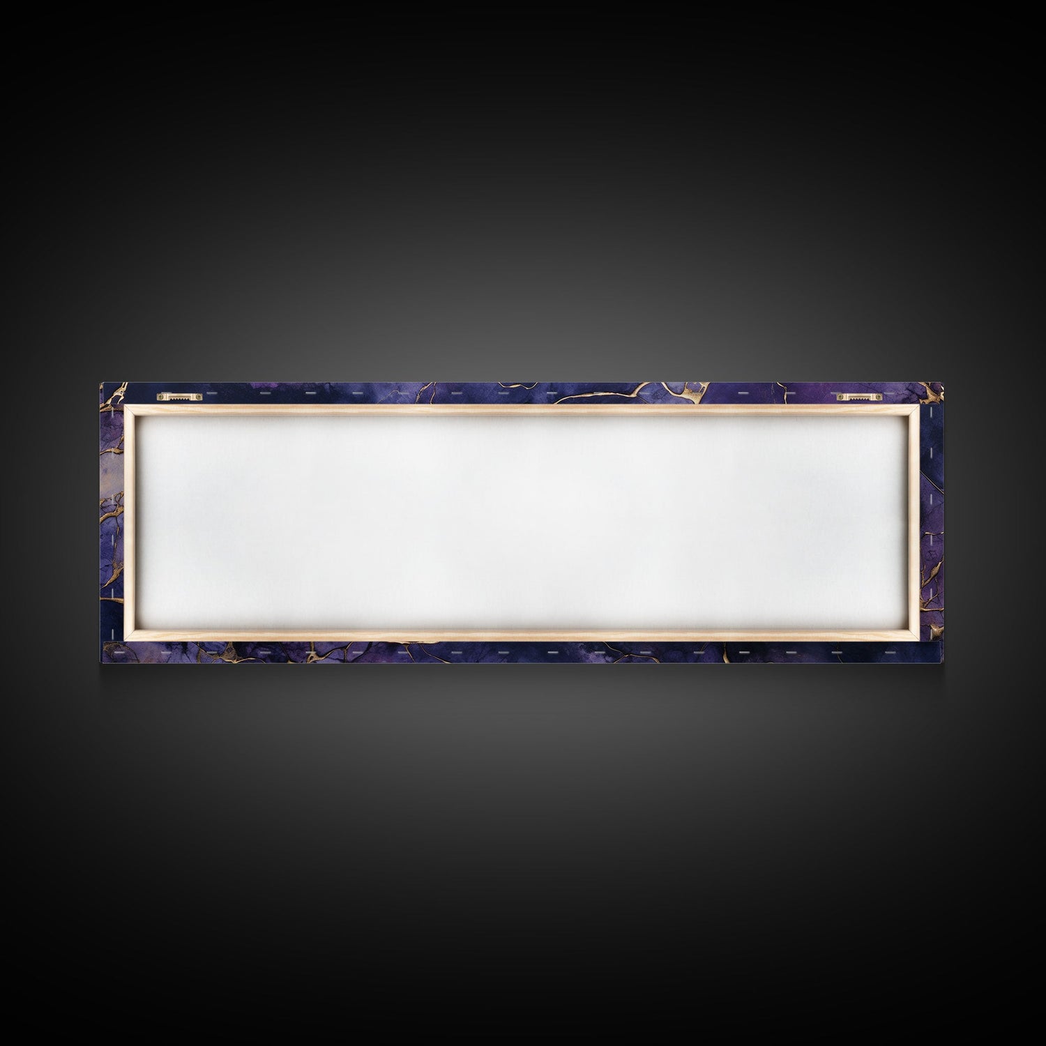 Purple and Gold Marble Canvas Wall Art, Abstract Canvas Art, Panoramic Art, Large Wall Art, Marble Wall Decor, Large Canvas Modern Art