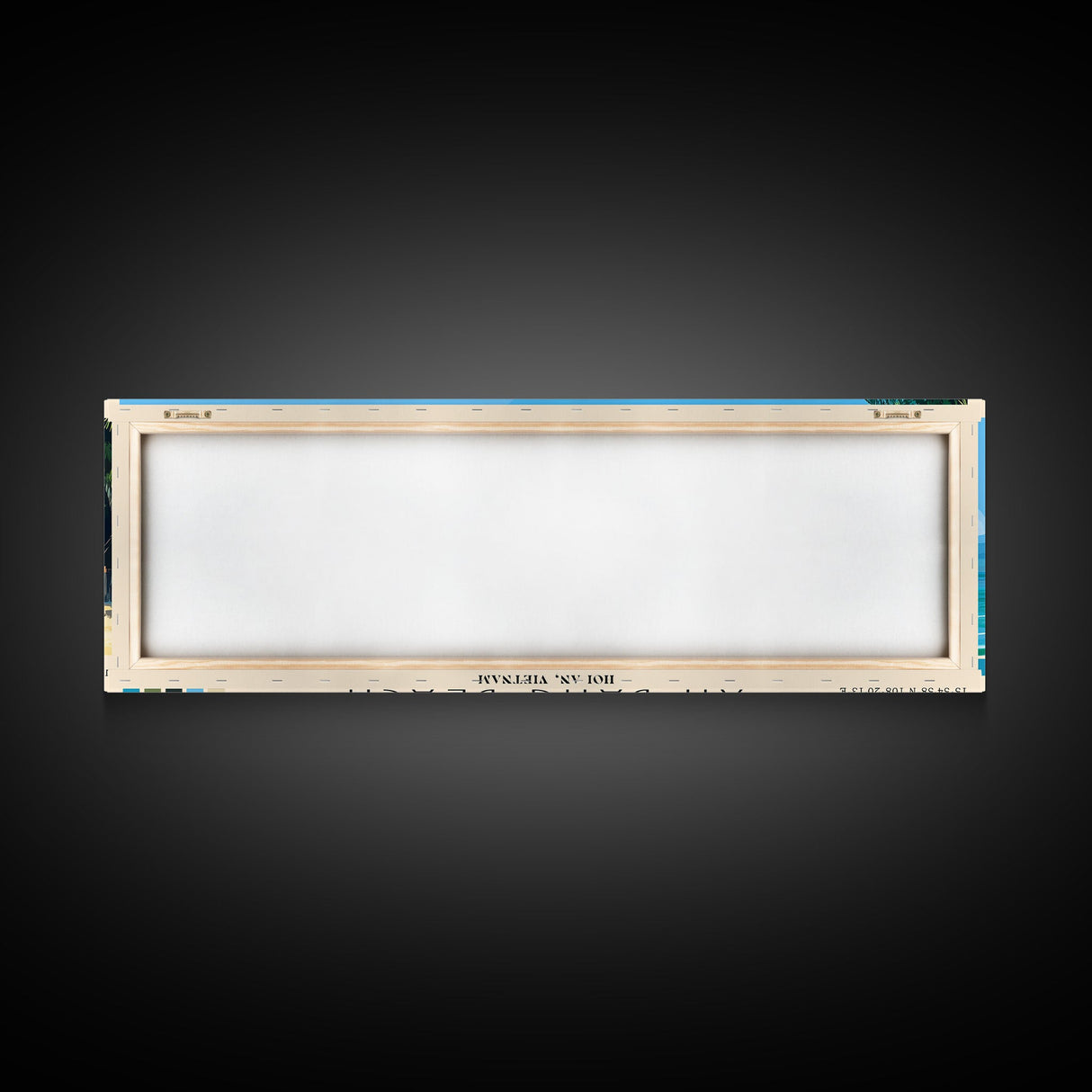 An Bang Beach, Hoi An, Vietnam Panoramic Beach Print, Vacation Gift, Hoi An, Vietnam Wall Art, Framed Canvas Print, Framed Beach Painting