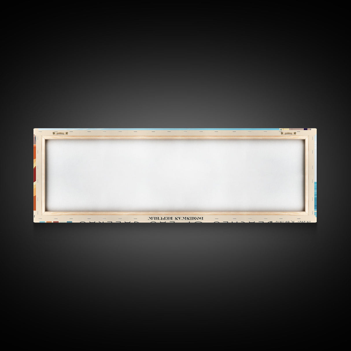 Beaches of Las Galeras, Dominican Republic Panoramic Beach Print, Vacation Gift, Dominican Republic Wall Art, Framed Canvas Print, Framed Beach Painting