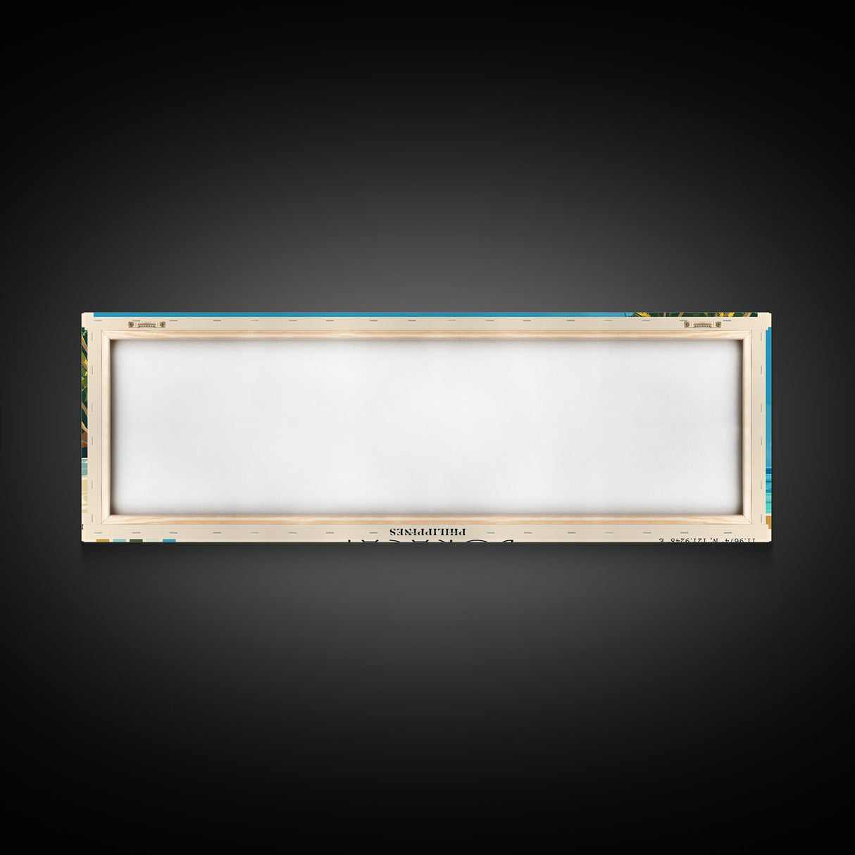 Boracay, Philippines Panoramic Print, Vacation Gift, Philippines Wall Art, Beach Painting, Beach Decor, Large Wall Art, Wood Frame Art