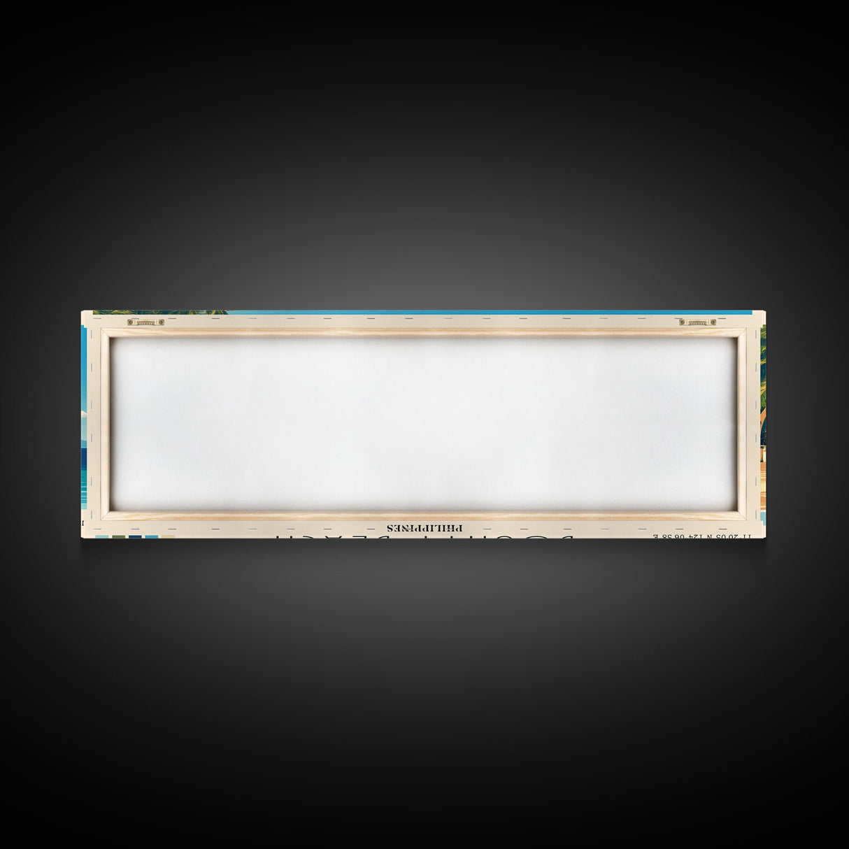 Bounty Beach, Philippines Panoramic Beach Print, Vacation Gift, Philippines Wall Art, Beach Painting, Beach Decor, Beach Painting