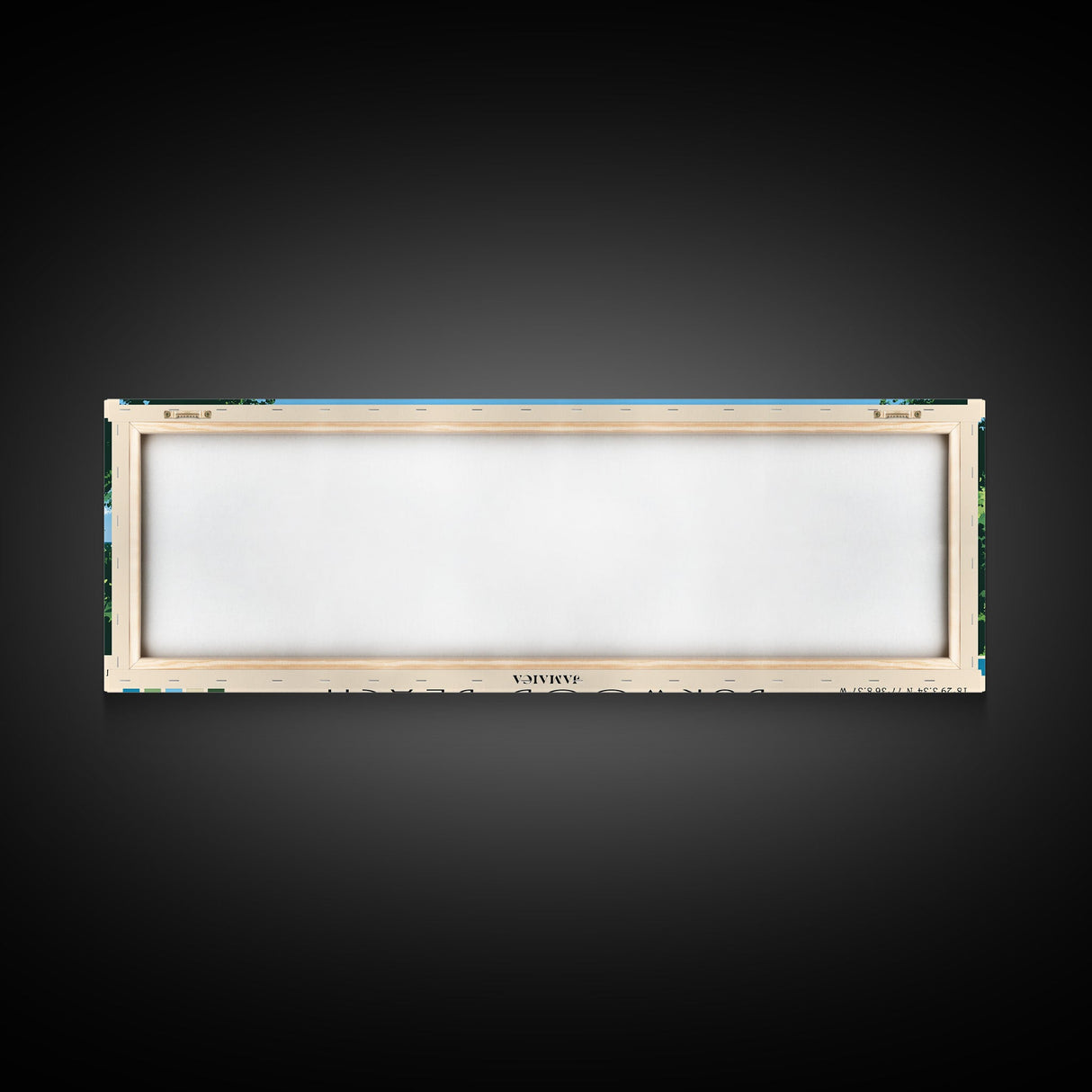 Burwood Beach, Jamaica Panoramic Beach Print, Vacation Gift, Jamaica Wall Art, Beach Painting, Beach Decor, Beach Painting