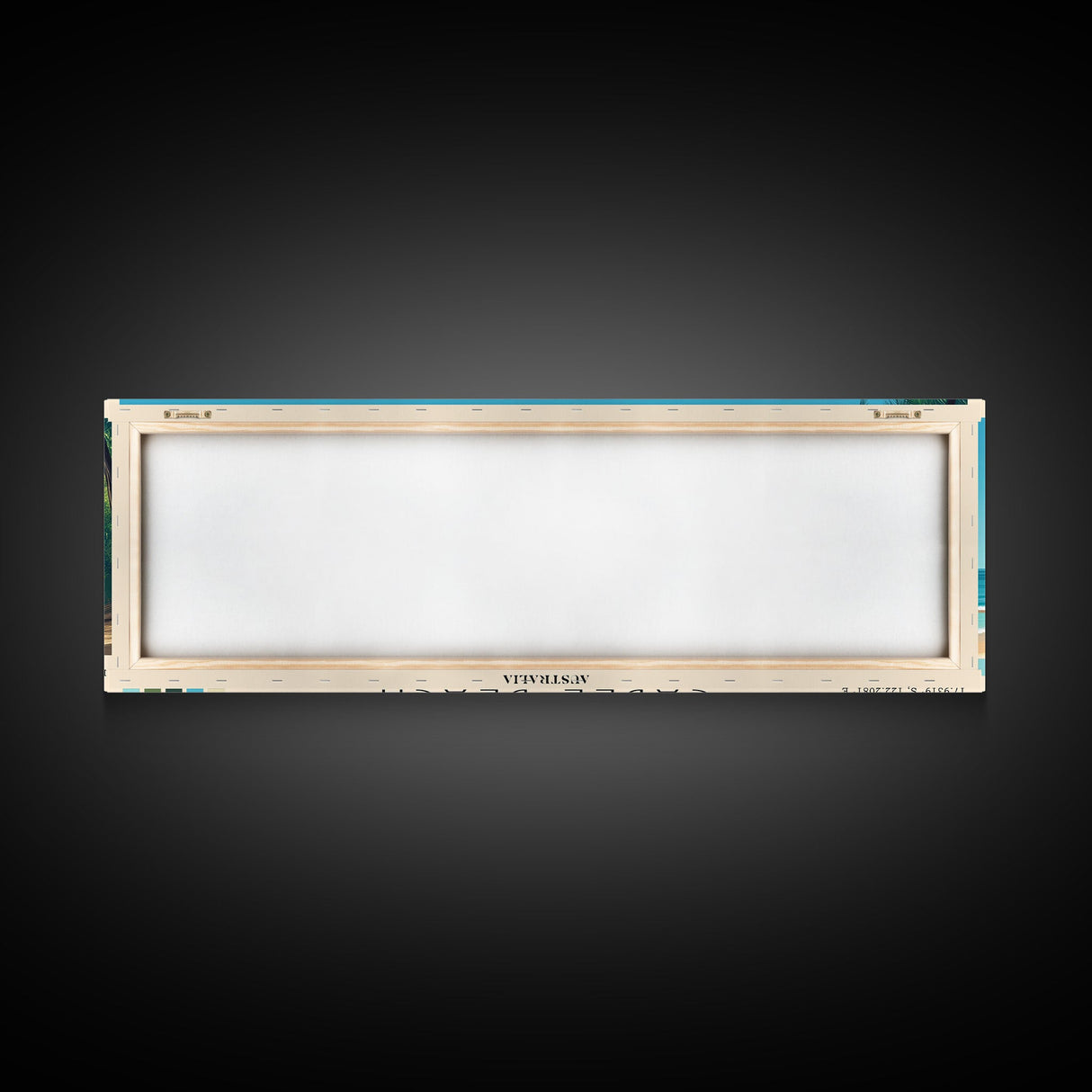 Cable Beach, Australia Panoramic Beach Print, Vacation Gift, Australia Wall Art, Framed Canvas Print, Framed Beach Painting