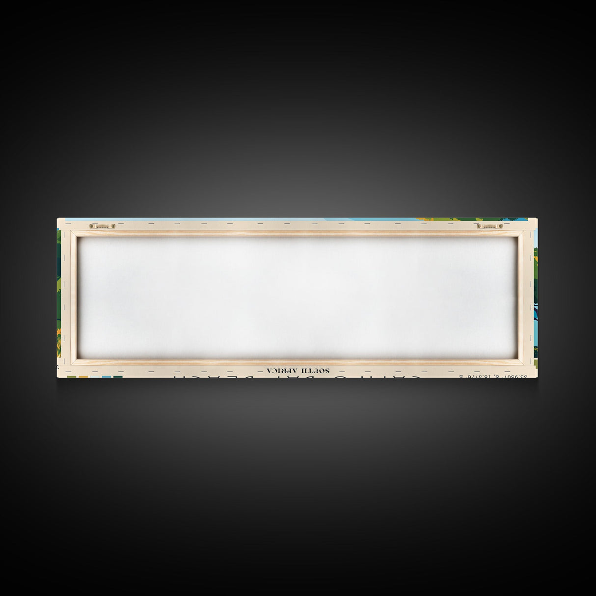 Camps Bay Beach, South Africa Panoramic Beach Print, Vacation Gift, South Africa Wall Art, Framed Canvas Print, Framed Beach Painting