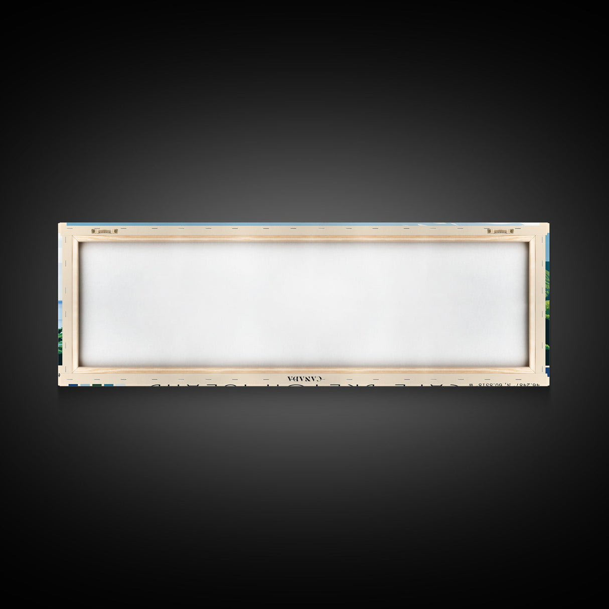 Cape Breton Island, Canada Panoramic Beach Print, Vacation Gift, Canada Wall Art, Framed Canvas Print, Framed Beach Painting