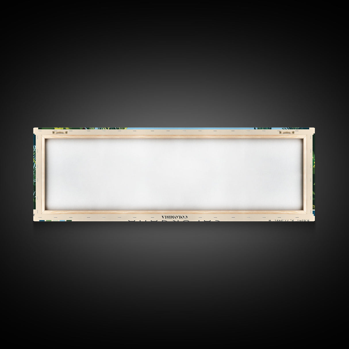 Capurgana, Colombia Panoramic Beach Print, Vacation Gift, Colombia Wall Art, Beach Painting, Beach Decor, Beach Painting