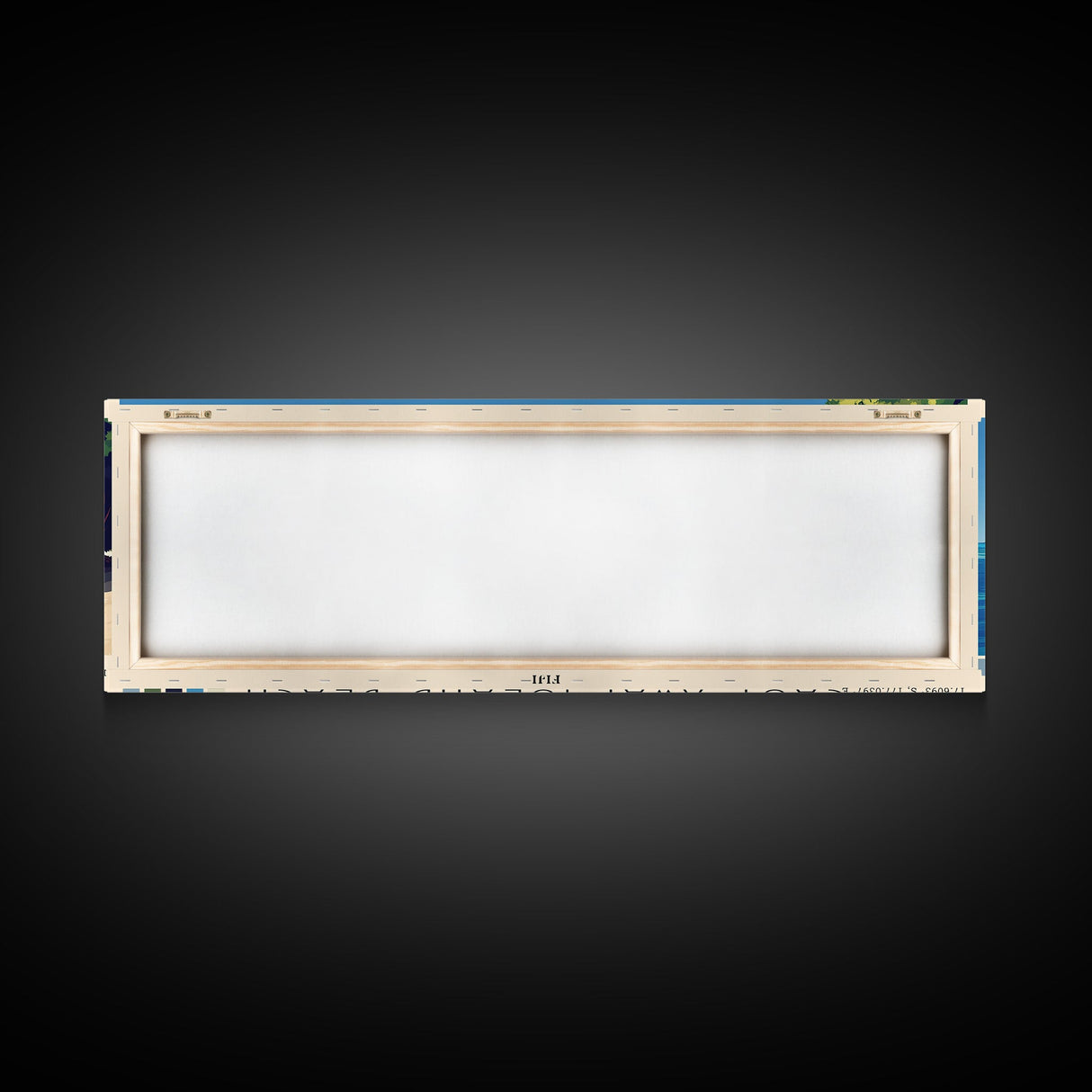 Cast Away Island Beach, Fiji Panoramic Print, Vacation Gift, Fiji Wall Art, Beach Painting, Beach Decor, Beach Or Lakehouse Art