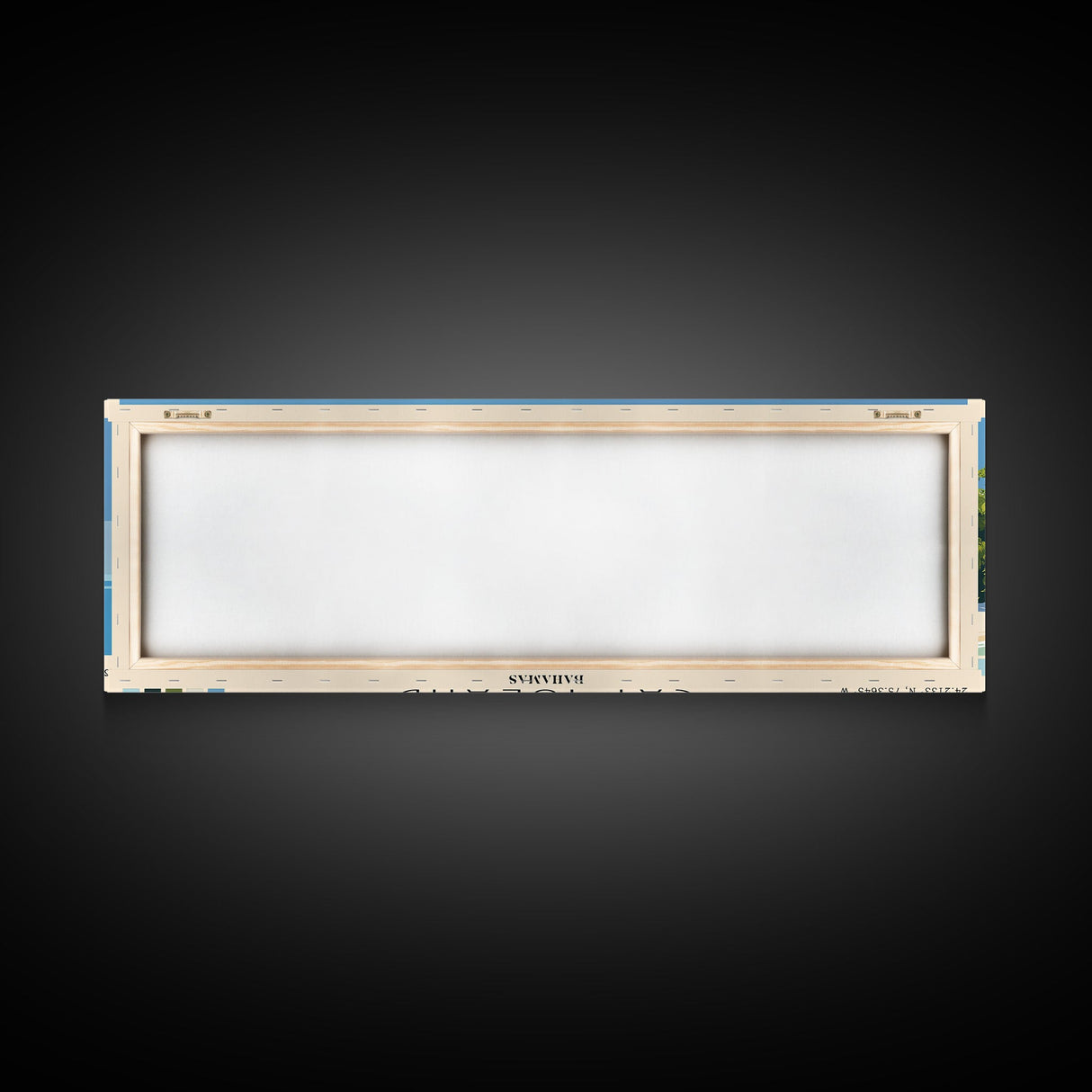 Cat Island, Bahamas Panoramic Beach Print, Vacation Gift, Bahamas Wall Art, Beach Painting, Beach Decor, Beach Painting