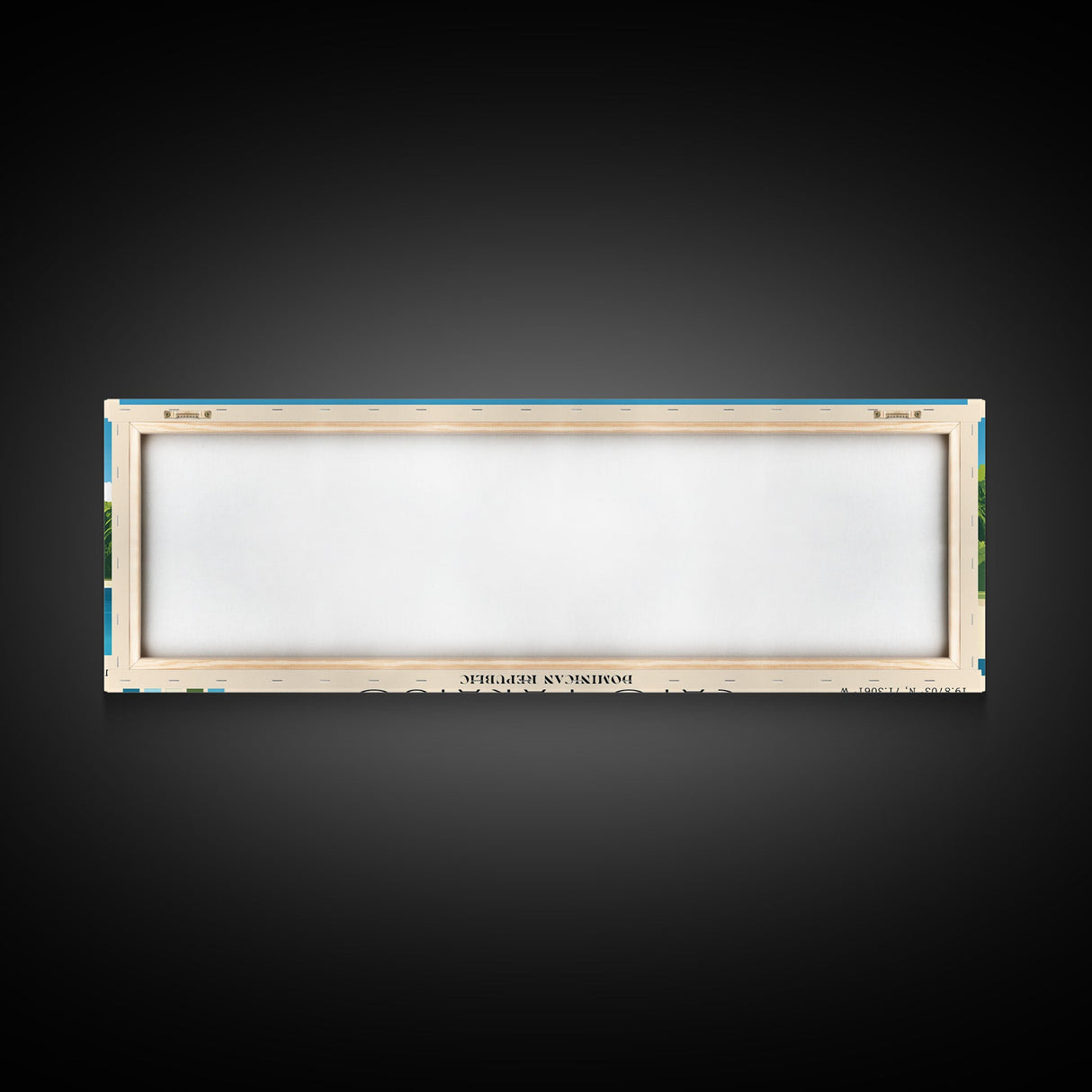 Cayo Paraiso, Dominican Republic Panoramic Beach Print, Vacation Gift, Dominican Republic Wall Art, Beach Painting, Beach Decor, Beach Painting