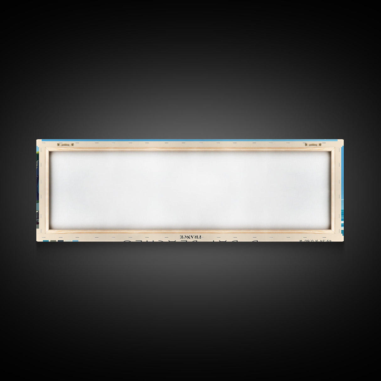 D-Day beaches, France Panoramic Beach Print, Vacation Gift, France Wall Art, Framed Canvas Print, Framed Beach Painting