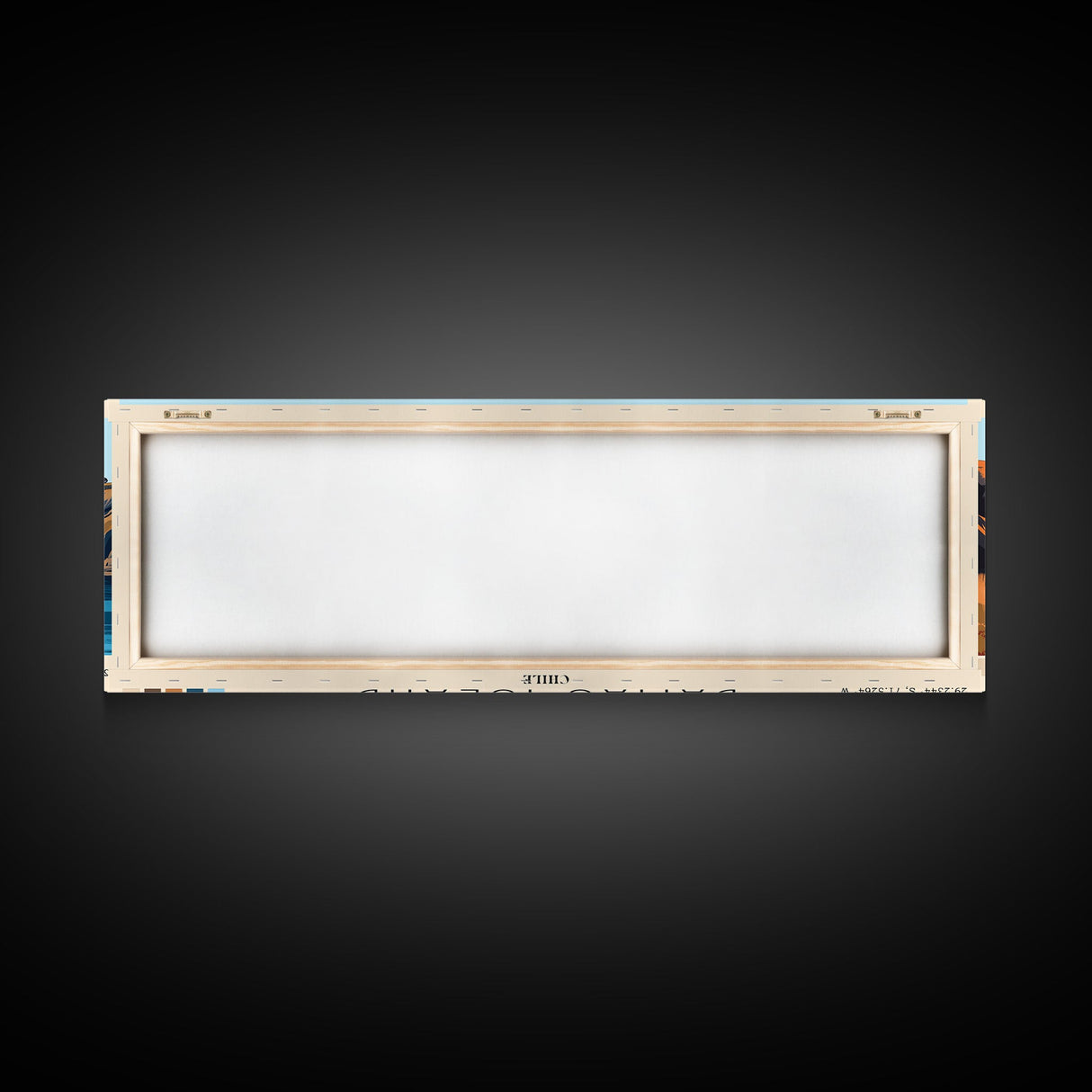 Damas Island, Chile Panoramic Print, Vacation Gift, Chile Wall Art, Beach Painting, Beach Decor, Large Wall Art, Wood Frame Art