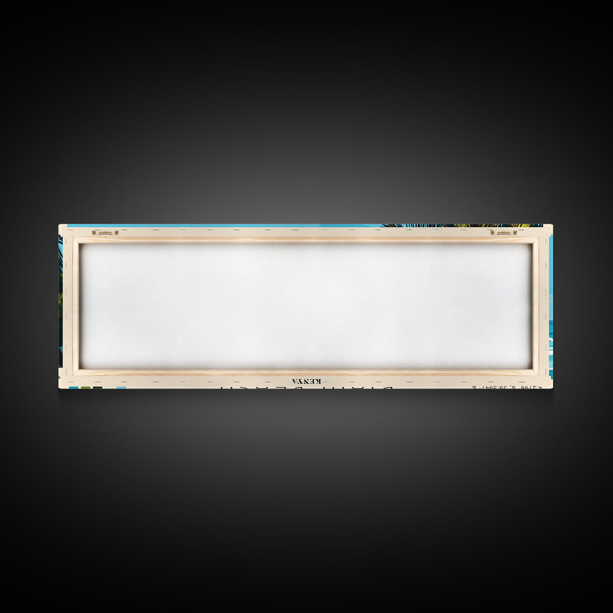 Diani Beach, Kenya Panoramic Print, Vacation Gift, Kenya Wall Art, Beach Painting, Beach Decor, Large Wall Art, Wood Frame Art