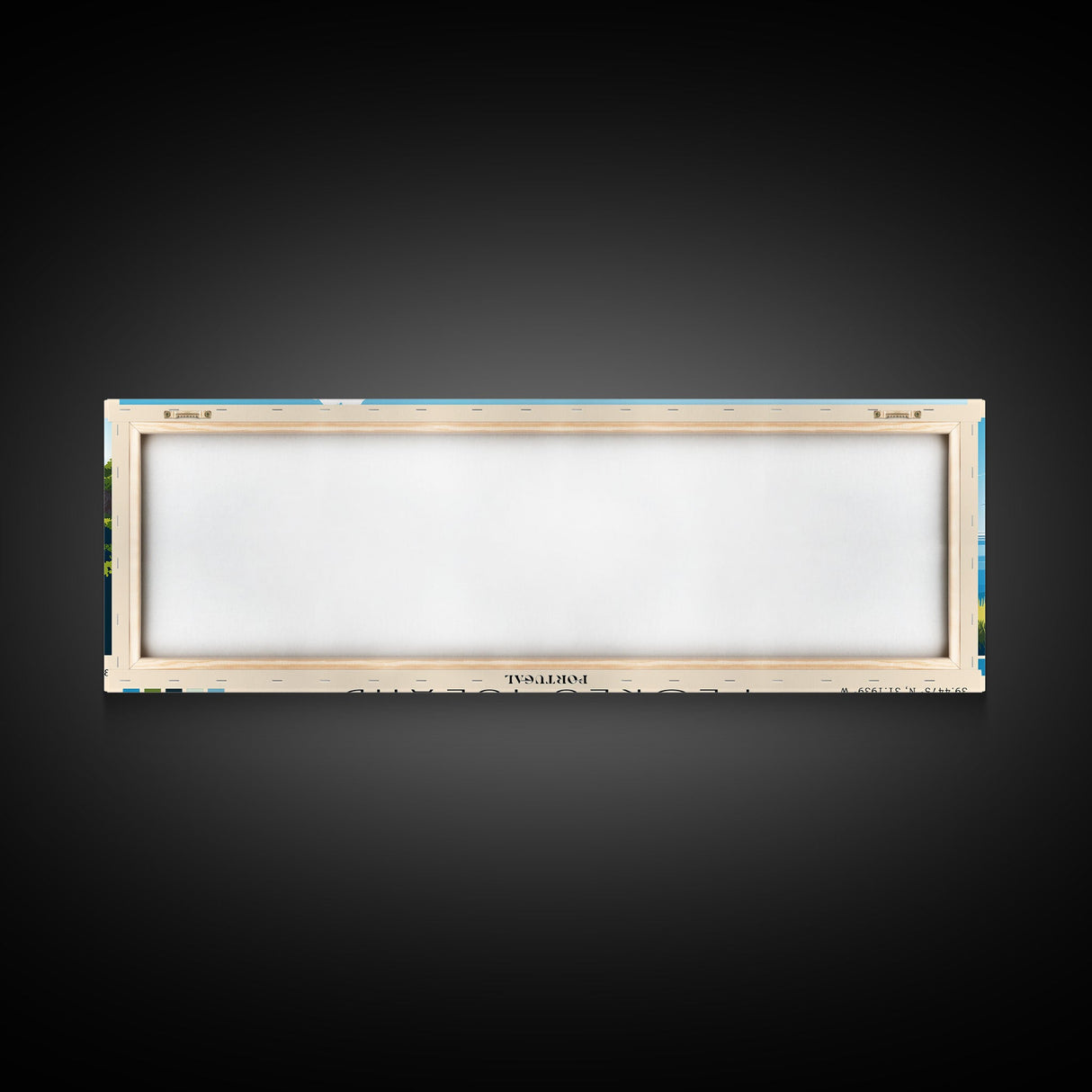 Flores Island, Portugal Panoramic Print, Vacation Gift, Portugal Wall Art, Beach Painting, Beach Decor, Large Wall Art, Wood Frame Art