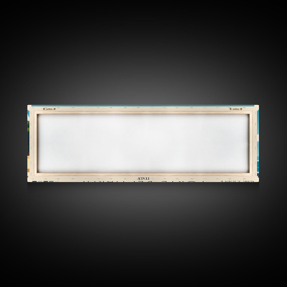 Forte dei Marmi, Italy Panoramic Beach Print, Vacation Gift, Italy Wall Art, Framed Canvas Print, Framed Beach Painting