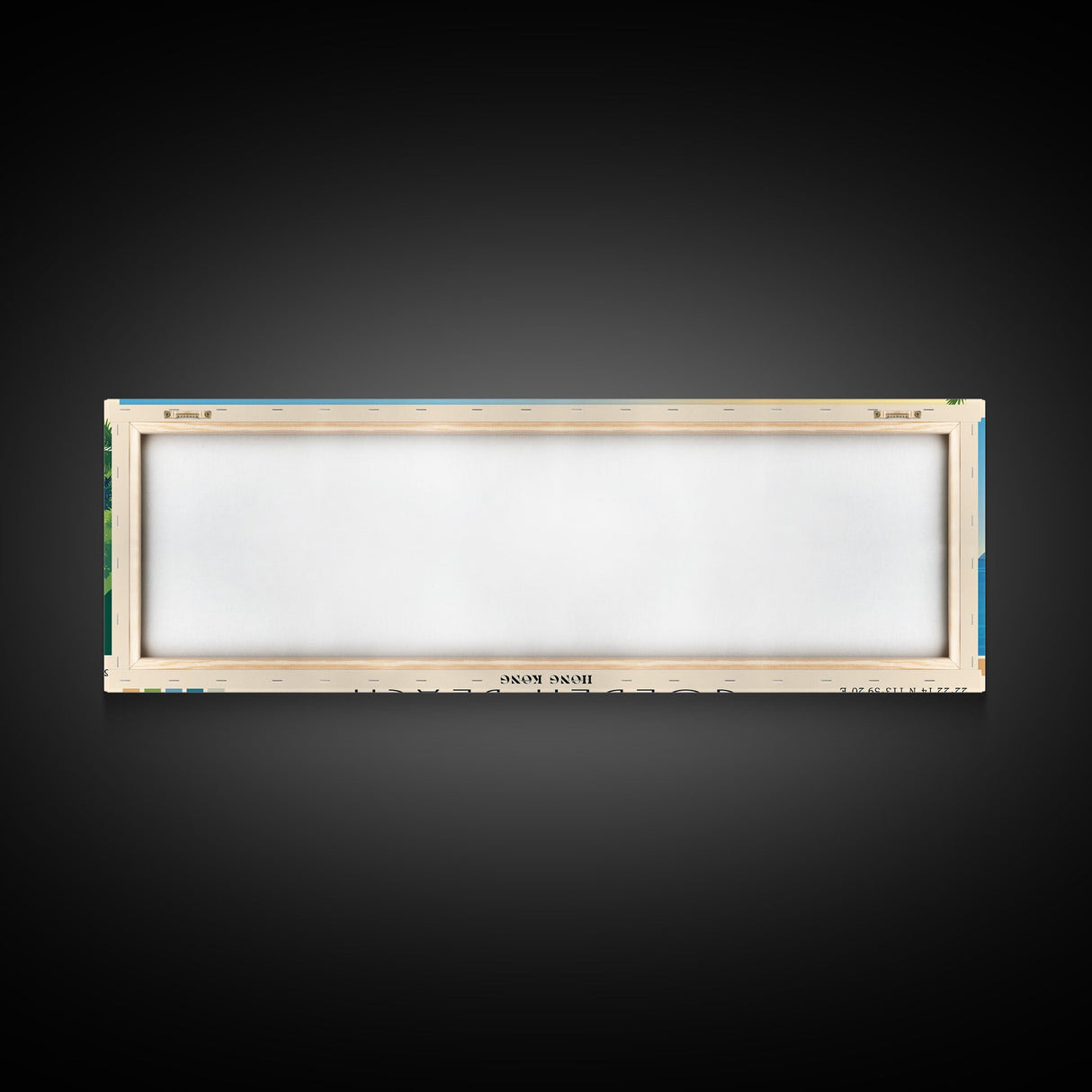 Golden Beach, Hong Kong Panoramic Beach Print, Vacation Gift, Hong Kong Wall Art, Beach Painting, Beach Decor, Beach Painting