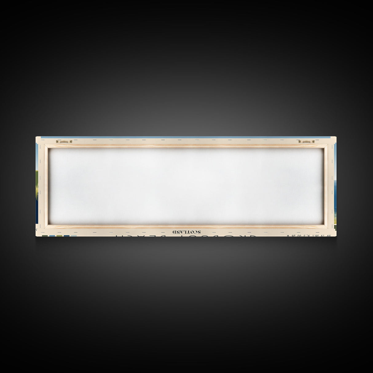 Grobust beach, Scotland Panoramic Beach Print, Vacation Gift, Scotland Wall Art, Beach Painting, Beach Decor, Beach Painting