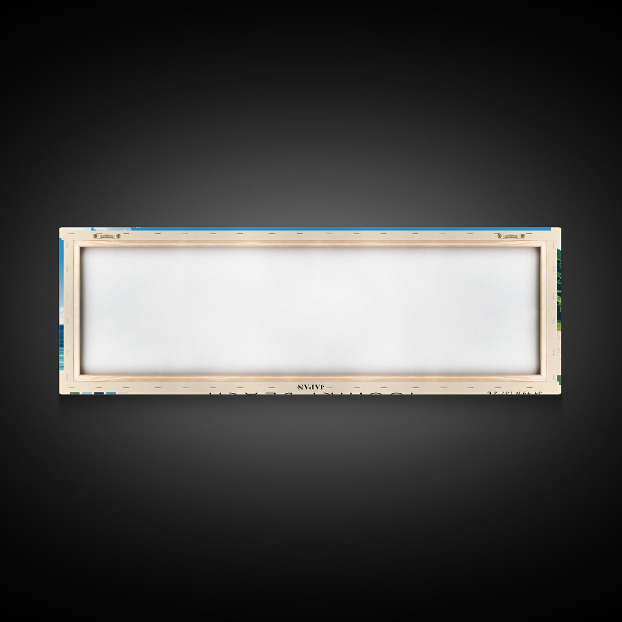 Isshiki Beach, Japan Panoramic Beach Print, Vacation Gift, Japan Wall Art, Framed Canvas Print, Framed Beach Painting