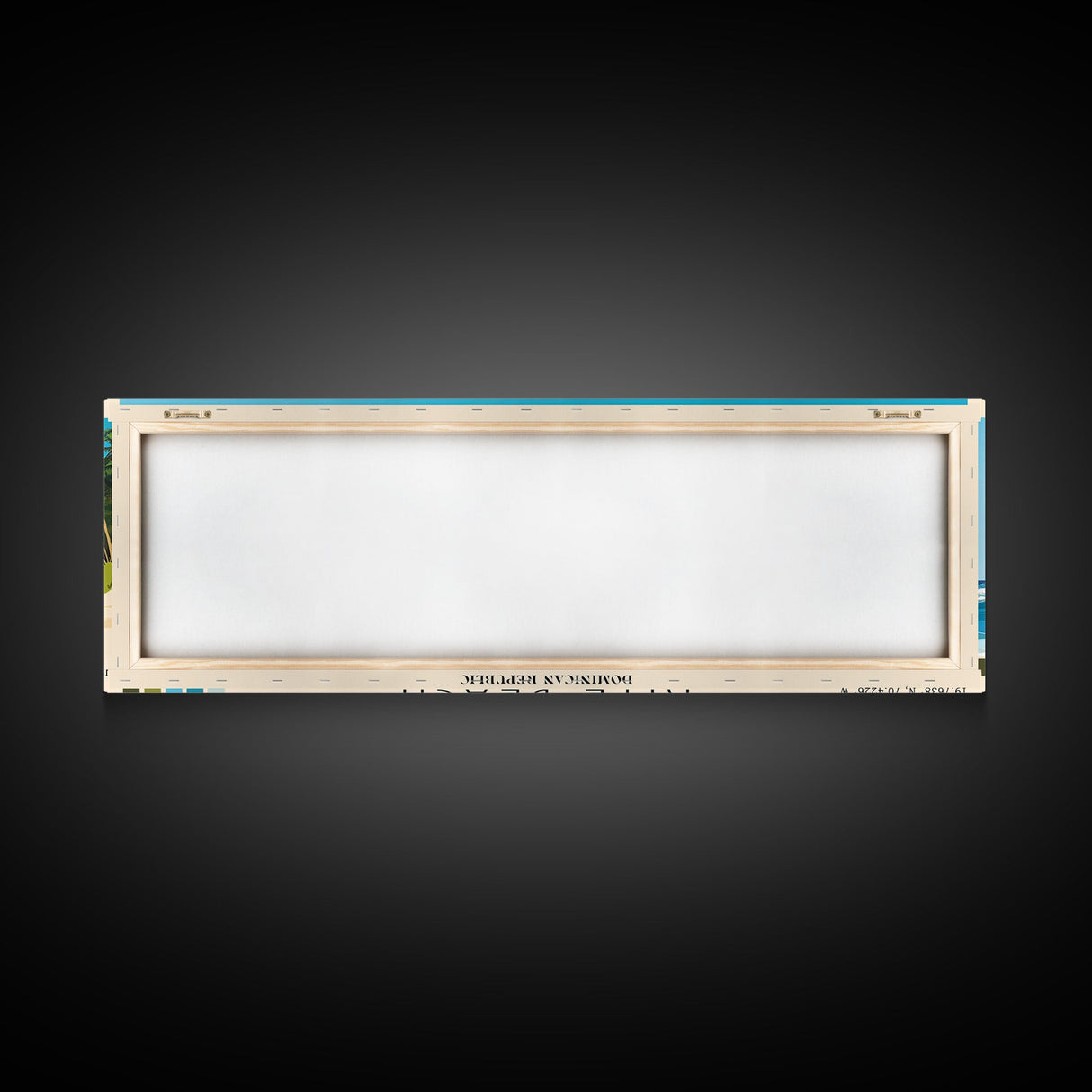 Kite Beach, Dominican Republic Panoramic Print, Vacation Gift, Dominican Republic Wall Art, Beach Painting, Beach Decor, Large Wall Art, Wood Frame Art