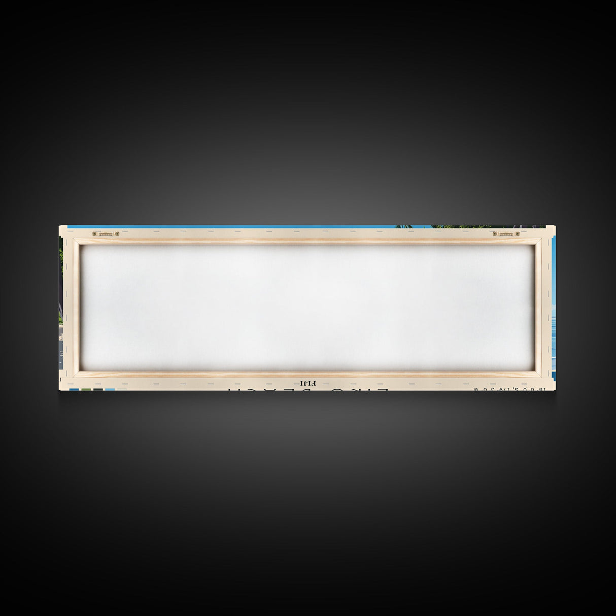 Liku Beach, Fiji Panoramic Beach Print, Vacation Gift, Fiji Wall Art, Framed Canvas Print, Framed Beach Painting