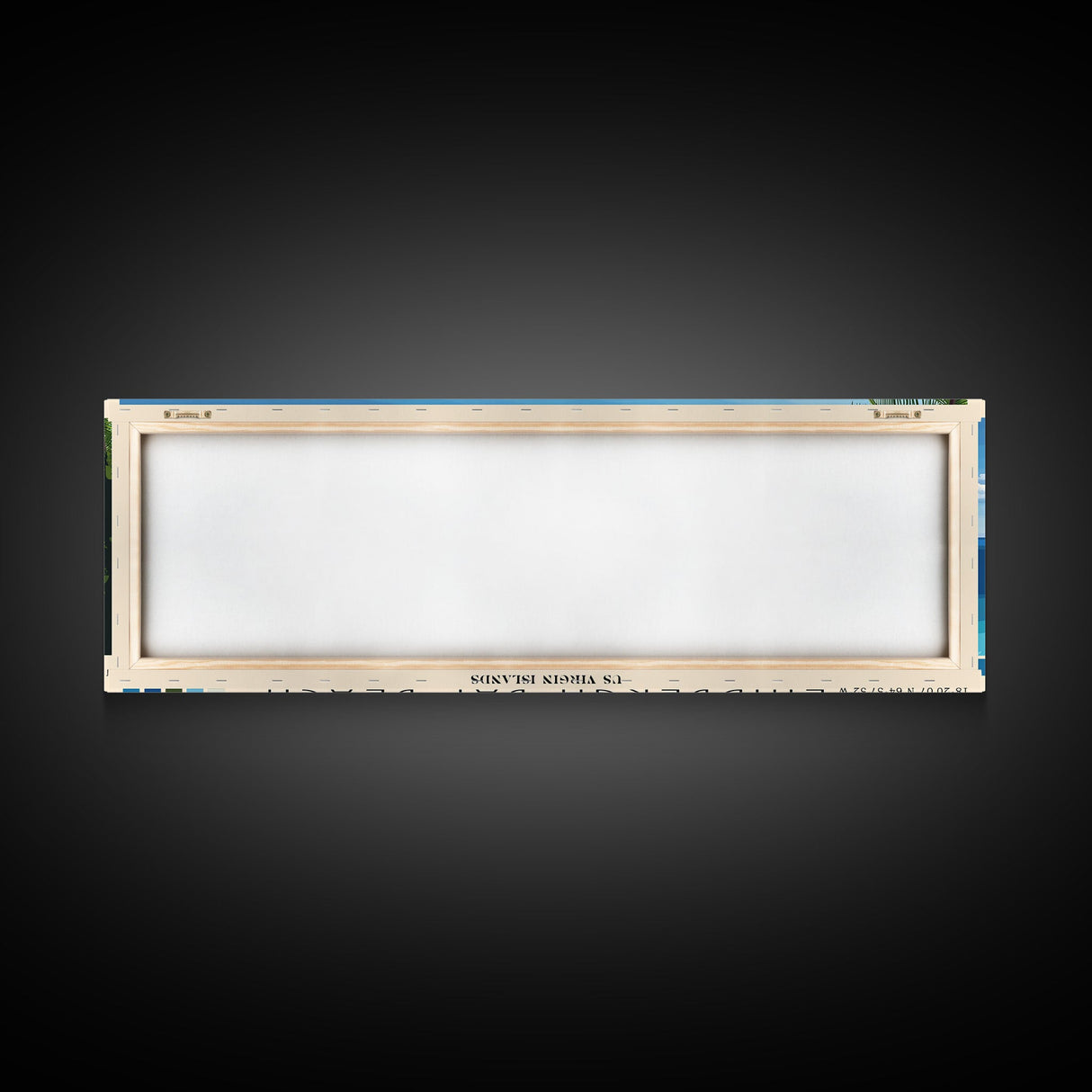 Lindbergh Bay Beach, US Virgin islands Panoramic Beach Print, Vacation Gift, US Virgin islands Wall Art, Beach Painting, Beach Decor, Beach Painting